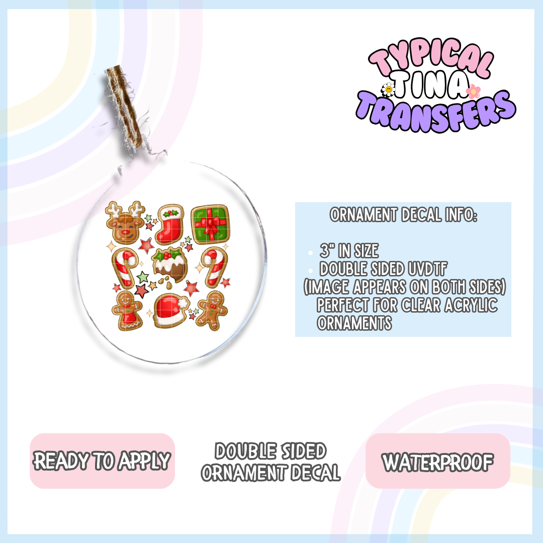 Christmas Cookies | 3" Ornament Decal